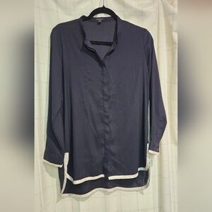 Ann Taylor Navy Blouse